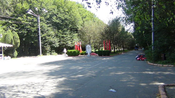 Аллея Победы в парке Ставрополя